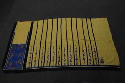 Lot 454 - Chinese. A collection of hand-embroidered and woven items, Qing Dynasty