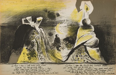 Lot 613 - Sutherland (Graham, 1903-1980). Three illustrations to Francis Quarles' 'Hieroglyphics', 1943