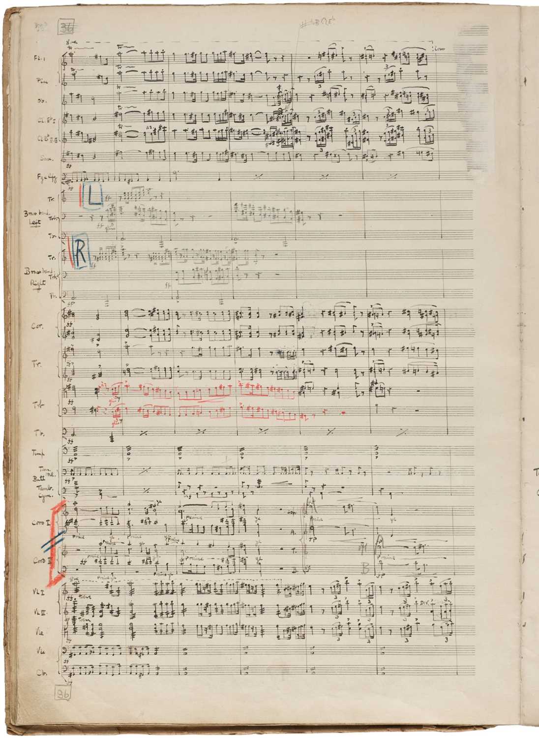 Lot 286 - Walton (William, 1902-1983). Autograph manuscript full score for Belshazzar’s Feast, [1930-31]