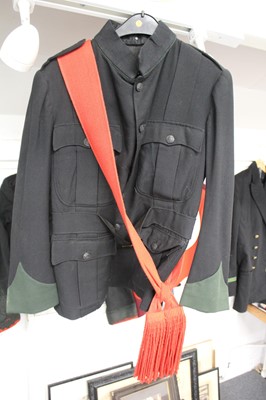 Lot 312 - Royal Irish Rifles. A black cloth tunic of the Royal Irish Rifles