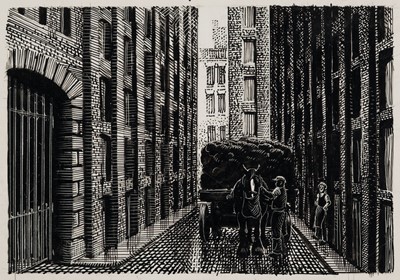 Lot 190 - Tunnicliffe (Charles Frederick, 1901-1979). Two scraperboard engravings, circa 1947