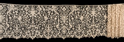 Lot 353 - Venetian. A fine flounce of Venetian rose point lace, Italy, circa 1900