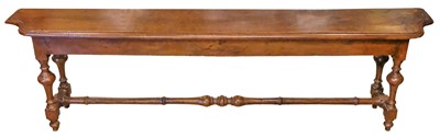 Lot 644 - Window seat. A George III provincial oak window seat