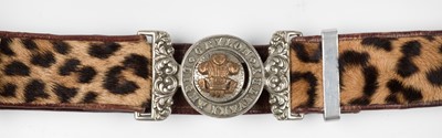Lot 456 - Ceylon Light Infantry. A Victorian officer's belt of the Ceylon Light Infantry
