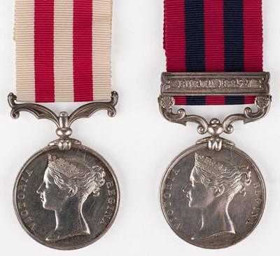 Lot 220 - Pair: Colonel Willoughby Wallace Hooper, 7th (later 4th) Madras Light Cavalry