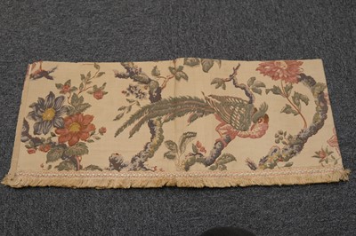 Lot 508 - Pelmet. A country house chintz pelmet, & others