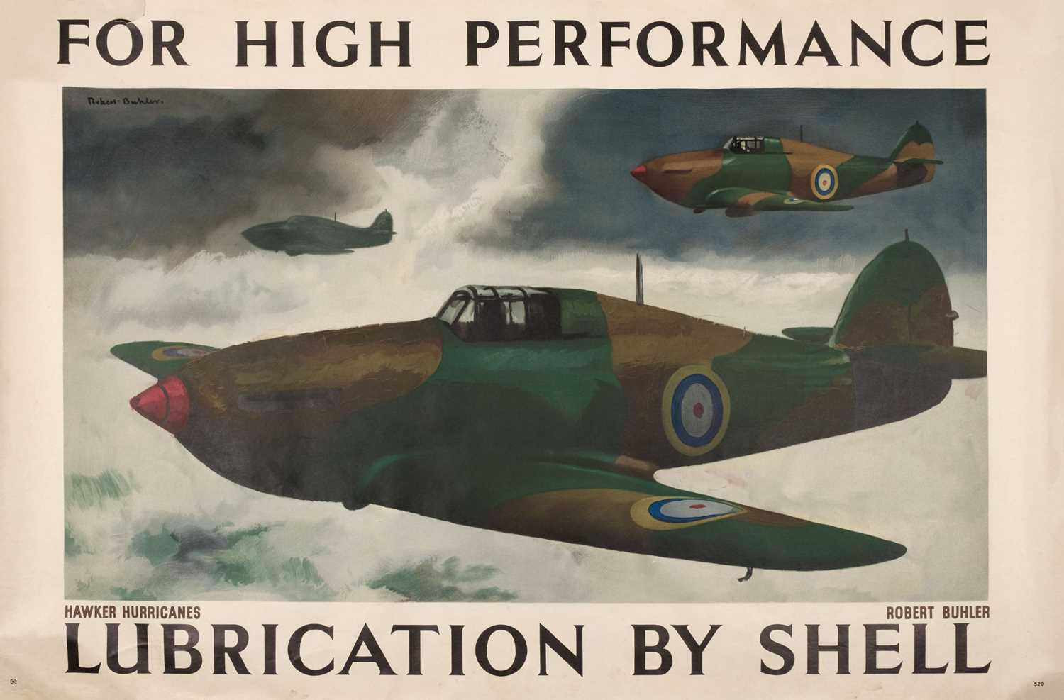 Lot 21 - Buhler (Robert, 1916-1989). For High Performance Lubrication By Shell, 1938