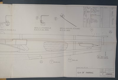 Lot 29 - Davis (George Horace, 1881-1963). Vickers “Wellington”..., c. 1940, blueprint cutaway drawing