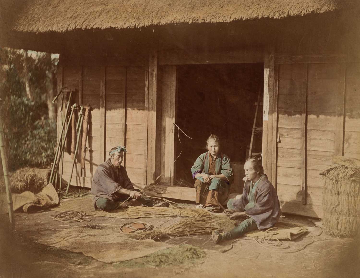 Lot 26 - Japan. A group of 36 photographs of Japanese agriculture, c. 1890s