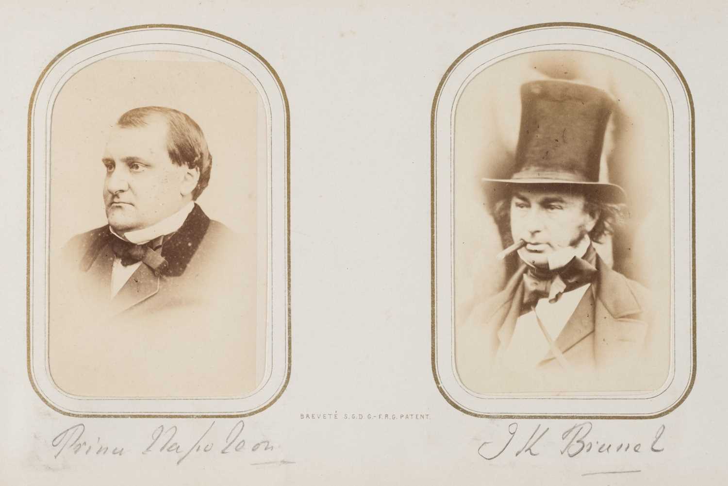 Lot 26 - Cartes de Visite. An album containing approximately 80 cartes de visite, c. 1860s