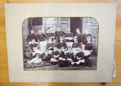 Lot 42 - Rugby. A group of 3 rugby team photographs, 1888, 1906 & 1936...