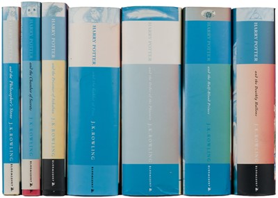 Lot 328 - Rowling (J. K.). A complete set of all 7 Harry Potter books, 1998-2007