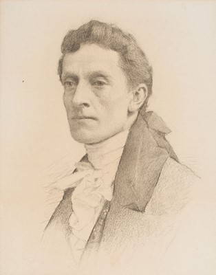 Lot 97 - English School. Portrait of Johnston Forbes-Robertson in Regency dress