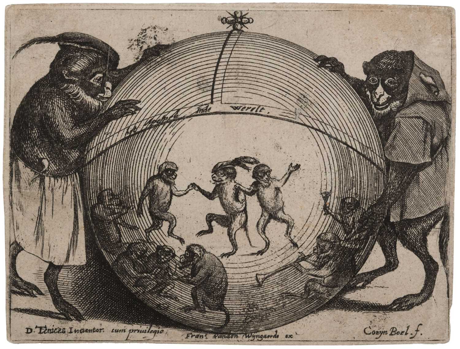 Lot 78 - Boel (Coryn, 1620-1668). Het Apenspel im de Wereld, 1650..., and one other