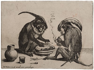 Lot 78 - Boel (Coryn, 1620-1668). Het Apenspel im de Wereld, 1650..., and one other