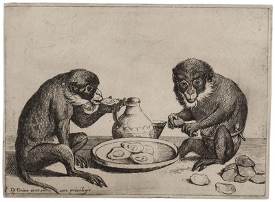Lot 78 - Boel (Coryn, 1620-1668). Het Apenspel im de Wereld, 1650..., and one other