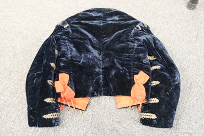 Lot 448 - Children's Clothing. A child's three-piece velvet page boy suit, 19th century
