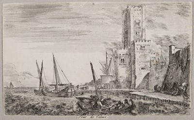 Lot 75 - Della Bella (Stefano, 1610-1664). Deer Hunt, 1654, Tour de Calais, & Veue d'Amsterdam, 1647