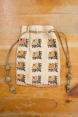 Lot 495 - Indian. A metalwork book cover, 19th century, & other needlework items