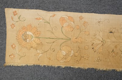 Lot 495 - Indian. A metalwork book cover, 19th century, & other needlework items