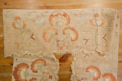 Lot 495 - Indian. A metalwork book cover, 19th century, & other needlework items