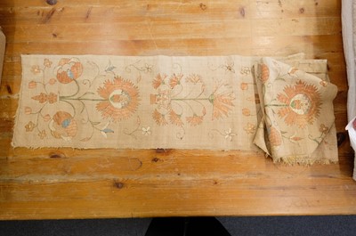 Lot 495 - Indian. A metalwork book cover, 19th century, & other needlework items