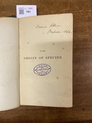 Lot 101 - Darwin (Charles). On the Origin of Species, 2nd edition, 5th thousand, 1860