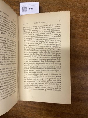 Lot 101 - Darwin (Charles). On the Origin of Species, 2nd edition, 5th thousand, 1860