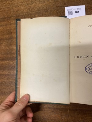 Lot 101 - Darwin (Charles). On the Origin of Species, 2nd edition, 5th thousand, 1860