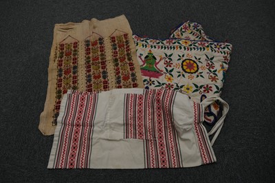 Lot 505 - Ottoman. A 19th century Turkish towel, & 16 other items