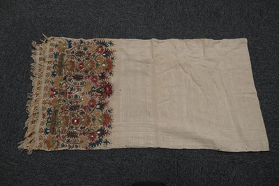 Lot 505 - Ottoman. A 19th century Turkish towel, & 16 other items