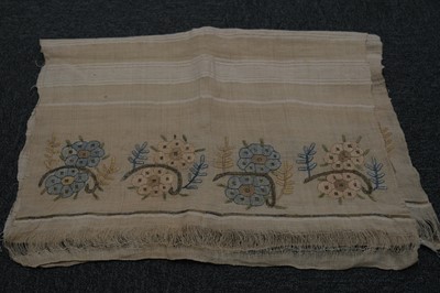 Lot 505 - Ottoman. A 19th century Turkish towel, & 16 other items