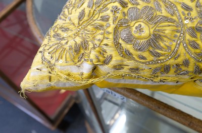 Lot 300 - Versace. A pair of Chinese Emperor cushions, 20th or 21st century, & 4 other cushions