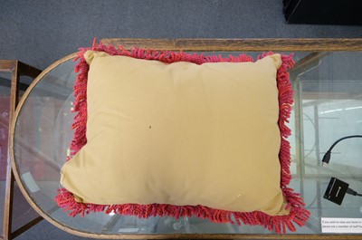 Lot 300 - Versace. A pair of Chinese Emperor cushions, 20th or 21st century, & 4 other cushions