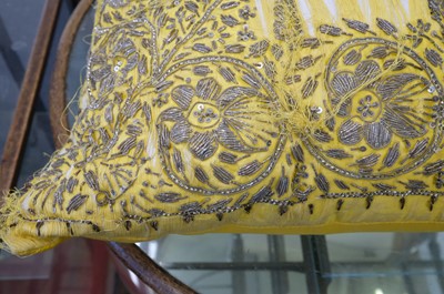 Lot 300 - Versace. A pair of Chinese Emperor cushions, 20th or 21st century, & 4 other cushions