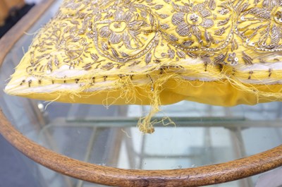 Lot 300 - Versace. A pair of Chinese Emperor cushions, 20th or 21st century, & 4 other cushions