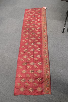 Lot 494 - Indian. A large panel of Kutch embroidery, Gujarat, early 19th century