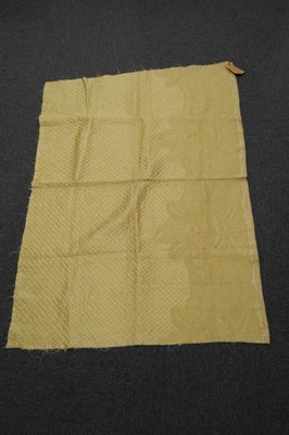 Lot 517 - Quilt. Portion of an 18th century quilted petticoat, stitched by John Hawker, 1789-1790