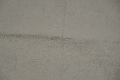 Lot 517 - Quilt. Portion of an 18th century quilted petticoat, stitched by John Hawker, 1789-1790