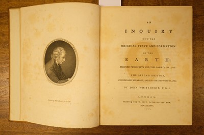 Lot 52 - Whitehurst (John). An Inquiry into the original state and formation of the Earth, 2nd ed., 1786