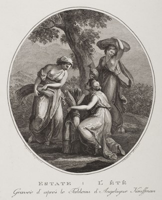 Lot 90 - Suntach (Antonio, 1744-1828). The Four Seasons, after Angelica Kauffman
