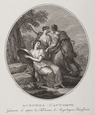 Lot 90 - Suntach (Antonio, 1744-1828). The Four Seasons, after Angelica Kauffman