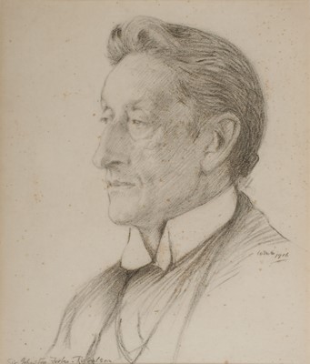 Lot 183 - English School. Portrait of Johnston Forbes-Robertson, 1916