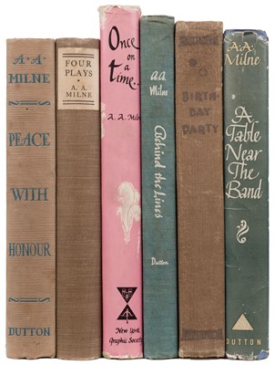 Lot 542 - Milne (A. A.) A collection of 6 books signed by A. A. Milne or wife Daphne, 1934-62