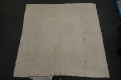 Lot 511 - Quilt. A broderie perse bedcover of 18th century chintz, early 19th century