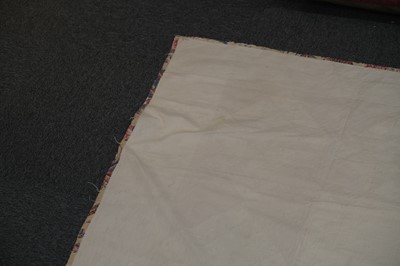 Lot 511 - Quilt. A broderie perse bedcover of 18th century chintz, early 19th century