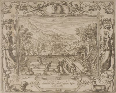 Lot 59 - Van der Borcht (Pieter, 1545-1608). February, & April, from The Twelve Months, 1574