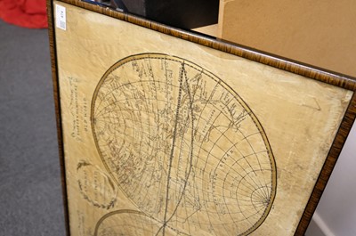 Lot 474 - Embroidered Map. A New Map of the World ... 1794, by Susanna Anderson, 1805
