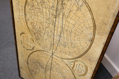Lot 474 - Embroidered Map. A New Map of the World ... 1794, by Susanna Anderson, 1805