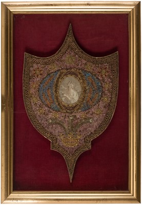 Lot 510 - Quilling. A Regency quillwork picture, circa 1820